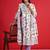 Floral Empire Sequinned Pure Cotton A-Line Kurta with Trousers & Dupatta