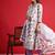 Floral Empire Sequinned Pure Cotton A-Line Kurta with Trousers & Dupatta