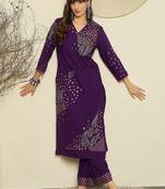 Women Ethnic Motifs Embroidered Regular Thread Work Kurta with Palazzos