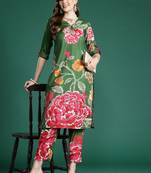 Floral Printed Kurta with Trousers