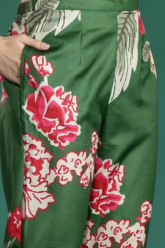 Floral Printed Kurta with Trousers