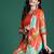Floral Printed Beads & Stones Pure Cotton Kurta With Trousers & Dupatta
