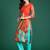 Floral Printed Beads & Stones Pure Cotton Kurta With Trousers & Dupatta