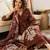 Women Ethnic Motifs Printed Regular Thread Work Kurta with Trousers & With Dupatta