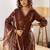 Women Ethnic Motifs Printed Regular Thread Work Kurta with Trousers & With Dupatta