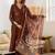 Women Ethnic Motifs Printed Regular Thread Work Kurta with Trousers & With Dupatta