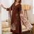 Women Ethnic Motifs Printed Regular Thread Work Kurta with Trousers & With Dupatta