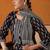 Geometric Printed Mirror Work Pure Cotton Kurta With Palazzos & Dupatta