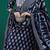 Ethnic Motifs Printed Thread Work Straight Kurta With Trousers & Dupatta