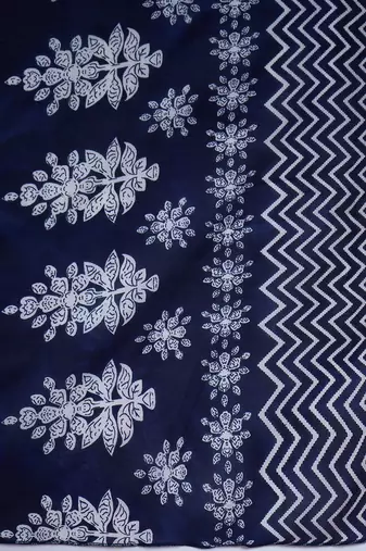 Ethnic Motifs Printed Thread Work Straight Kurta With Trousers & Dupatta