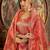 Floral Embroidered V-Neck Regular Liva Kurta With Trouser With Dupatta