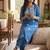 Women Ethnic Motifs Embroidered Regular Thread Work Kurta with Trousers