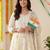 women floral printed regular  cotton kurta with trousers & with dupatta