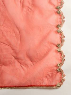Ethnic Motifs Embroidered Kurta With Trousers & Dupatta 3