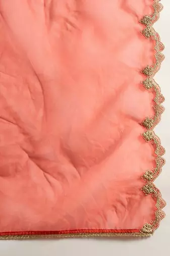 Ethnic Motifs Embroidered Kurta With Trousers & Dupatta