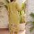 Women Floral Printed Regular Sequinned Pure Cotton Kurta with Trousers