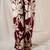 Floral Printed Shirt Collar Sequinned Kurta with Trousers