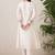 Floral Yoke Design Tie-Up Neck Thread Work Pure Cotton A-Line Kurta With Trouser