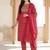 Women Ethnic Motifs Printed Regular Thread Work Pure Cotton Kurta with Trousers & With Dupatta