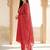Women Ethnic Motifs Printed Regular Thread Work Pure Cotton Kurta with Trousers & With Dupatta