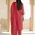 Women Ethnic Motifs Printed Regular Thread Work Pure Cotton Kurta with Trousers & With Dupatta