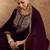Women Ethnic Motifs Embroidered Regular Velvet Kurta with Trousers & With Dupatta