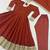 Dark Orange sequin And Embroidery Work Silk Blend Salwar Suite