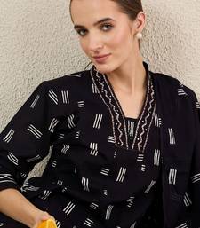 Women Striped Cotton Kurta with Trousers & Dupatta