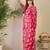 Floral Printed Pleated Mirror Work Pure Cotton Kurta with Trousers & Dupatta