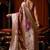 Purple jacquard silk blend saree with zari floral weave