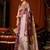 Purple jacquard silk blend saree with zari floral weave