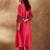 Women Floral Embroidered Empire Thread Work Liva Kurta with Trousers