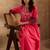 Women Floral Embroidered Empire Thread Work Liva Kurta with Trousers