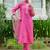 women embroidered regular kurta with trousers & with dupatta