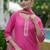 women embroidered regular kurta with trousers & with dupatta