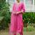 women embroidered regular kurta with trousers & with dupatta
