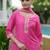 women embroidered regular kurta with trousers & with dupatta