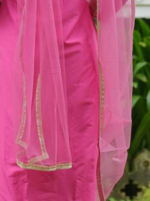 women embroidered regular kurta with trousers & with dupatta 6