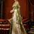 Olive green jacquard silk blend saree with zari floral weave