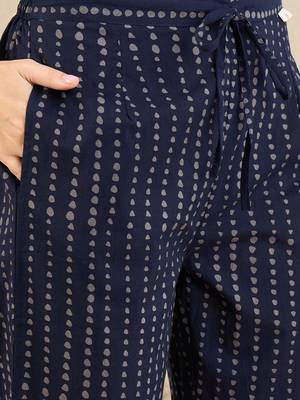 Floral Printed Pure Cotton Straight Kurta With Trousers & Dupatta 3