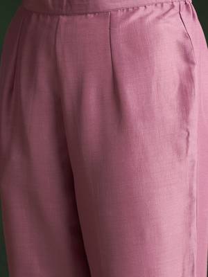 Ethnic Motifs Embroidered Thread Work Kurta With Trousers & Dupatta 4