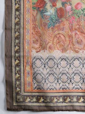 Ethnic Motifs Zari Embroidered Liva Kurta With Trousers & Dupatta 5