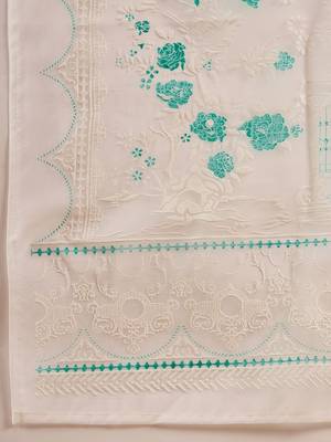 Straight Sequinned Liva Kurta with Palazzos & Dupatta 4