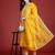 Floral Embroidered Thread Work Kurta with Trousers & Dupatta