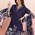 Floral Printed Regular Thread Work Kurta with Trousers & Dupatta