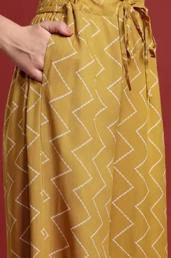Bold Floral Printed Sequinned Kurta with Salwar Set