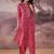 Ethnic Motifs Printed Mirror Work Pure Cotton Kurta With Trousers