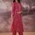 Ethnic Motifs Printed Mirror Work Pure Cotton Kurta With Trousers