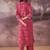 Ethnic Motifs Printed Mirror Work Pure Cotton Kurta With Trousers