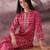 Ethnic Motifs Printed Mirror Work Pure Cotton Kurta With Trousers